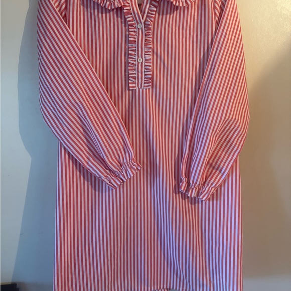 Crewcuts Striped Red and White Nightgown 12-14 - Picture 4 of 8